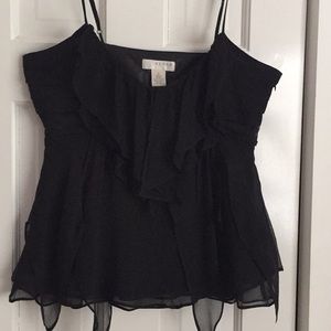 Kenar black chiffon Cami